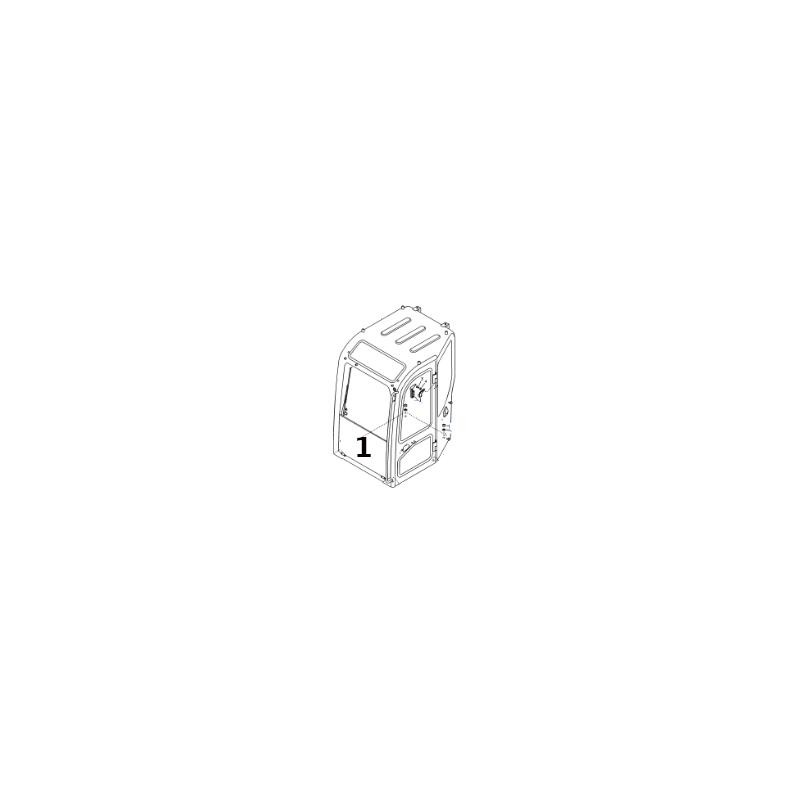 ЛОБОВОЕ СТЕКЛО НИЖНЕГО МИНИ-ЭКСКАВАТОРА VOLVO ECR58 ECR88 14519442