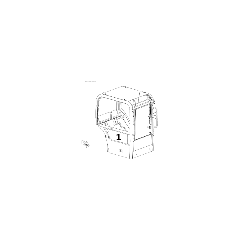 СТЕКЛО ПРАВАЯ НИЖНЯЯ ЧАСТЬ ШЕЛКОГРАФИЯ МИНИ-ЭКСКАВАТОР CAT 301.5 302.5 303.5 304.5 1466323