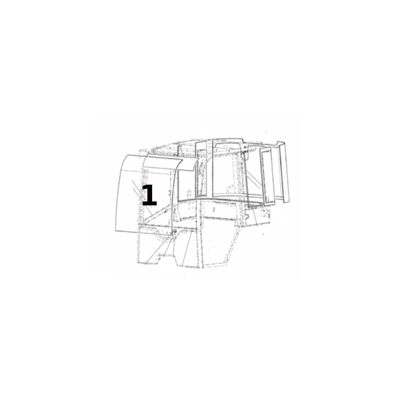 Ветровое стекло ламинированного колесного погрузчика KUBOTA R065 R085 R5611-47250