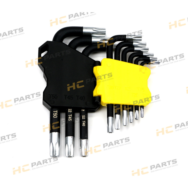 Набор ключей TORX T10 - T50 из стали S2 9el в держателе Warynski