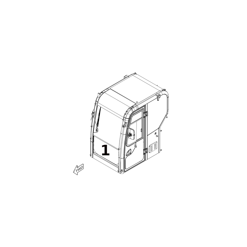 ЛОБОВОЕ СТЕКЛО НИЖНЕГО МИНИ-ЭКСКАВАТОРА CAT 307E 308E CR 3898667