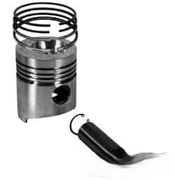 Поршень 1931002 с кольцами STD