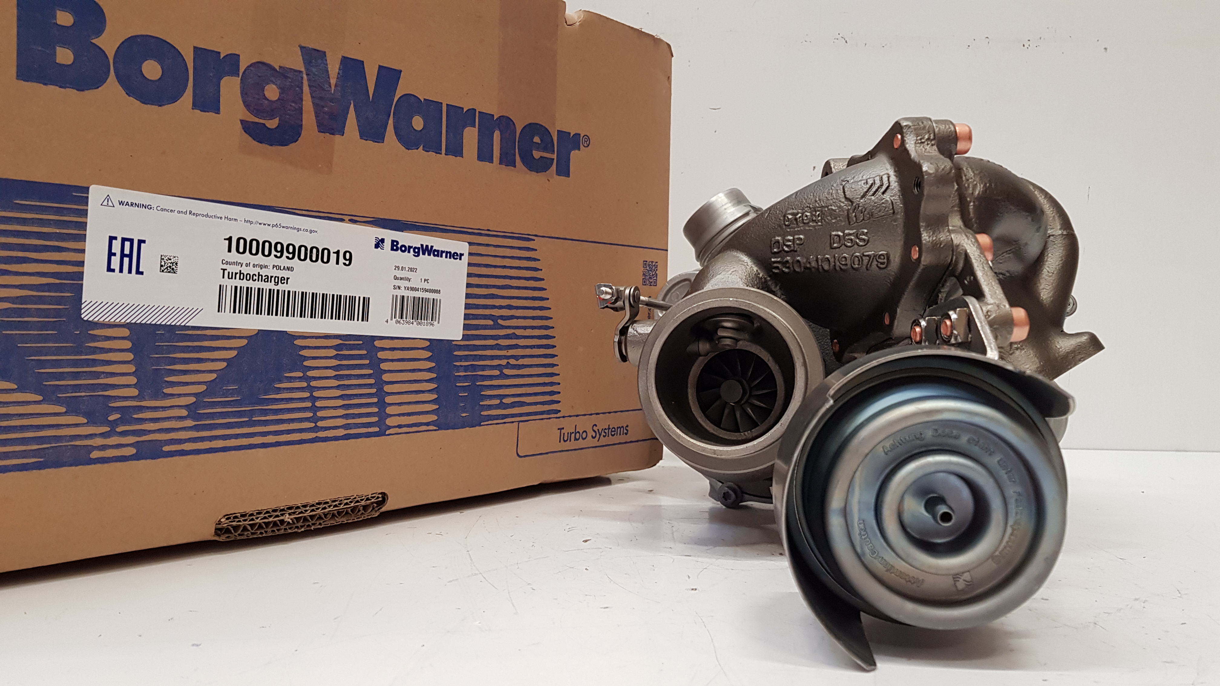 Турбокомпрессор BorgWarner KKK, оригинал, в сборе