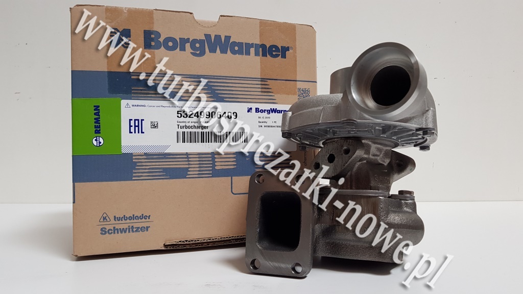 Турбокомпрессор BorgWarner KKK, оригинал, в сборе