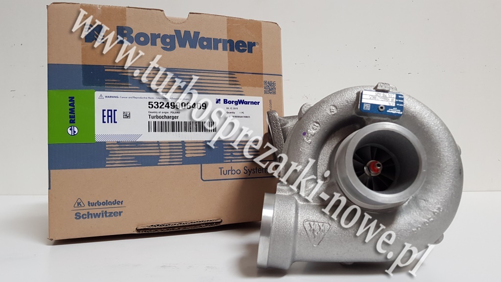 Турбокомпрессор BorgWarner KKK, оригинал, в сборе
