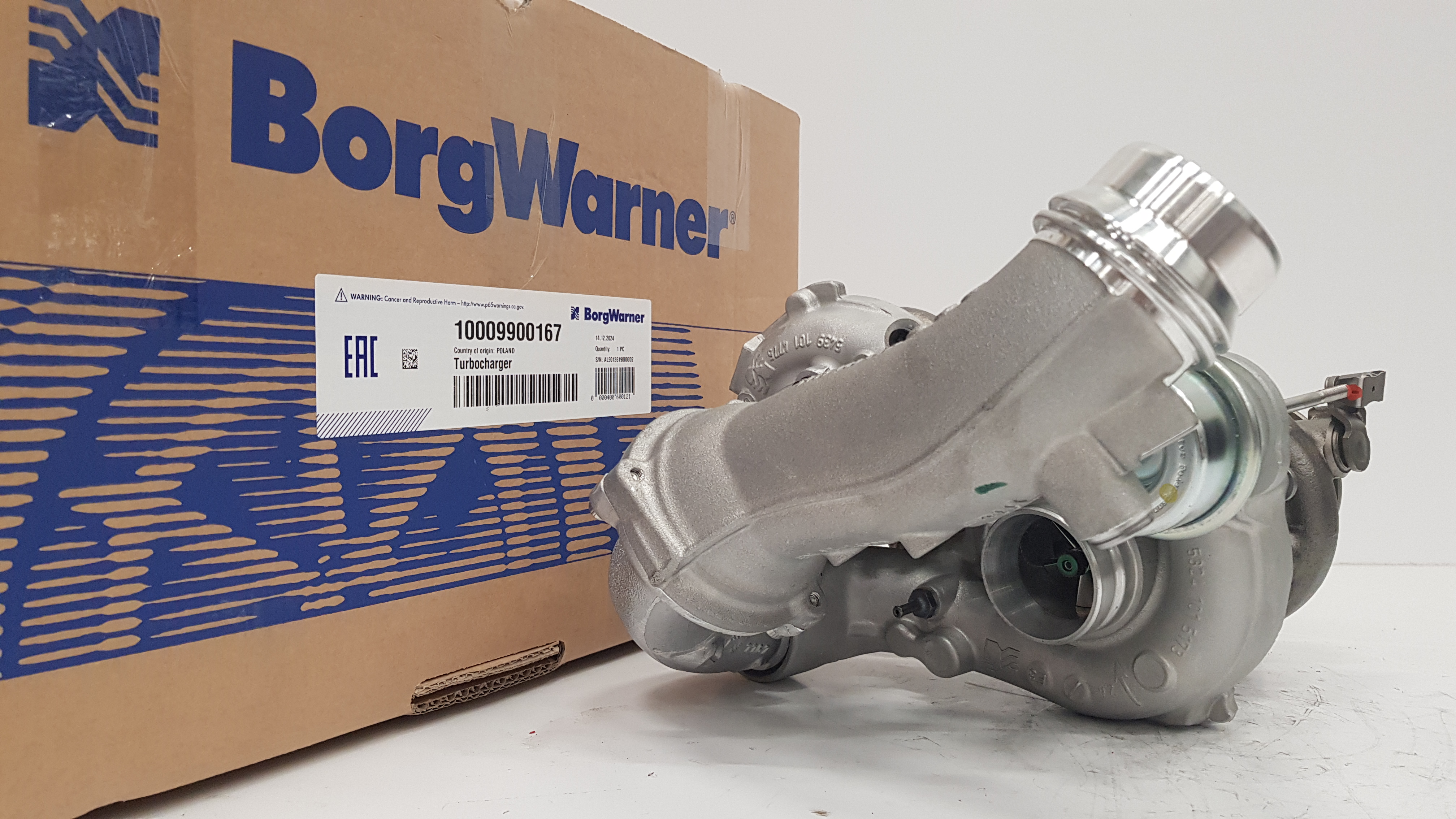 Турбокомпрессор BorgWarner KKK, оригинал, в сборе