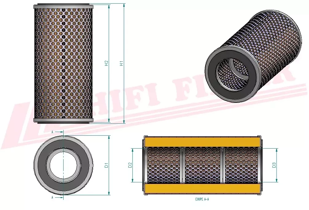 Гидравлический масляный фильтр HIFI FILTER SH 60200