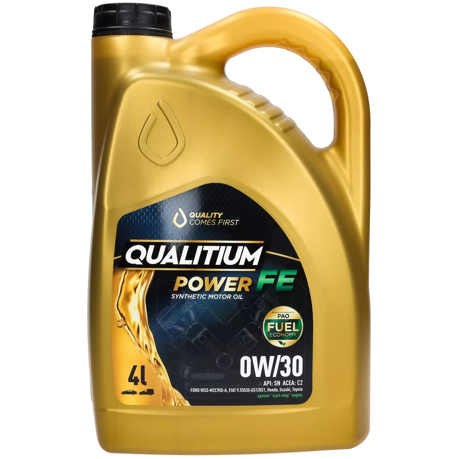 Моторное масло Qualitium Power FE 0W-30, 4 л