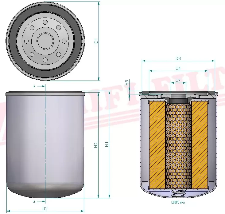 Фильтр моторного масла HIFI FILTER SO 3675