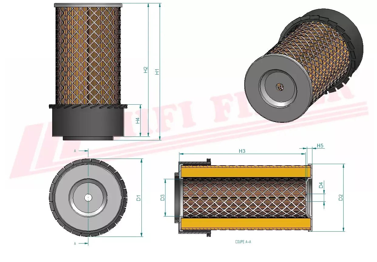 Воздушный фильтр HIFI-фильтр SA 11608 к