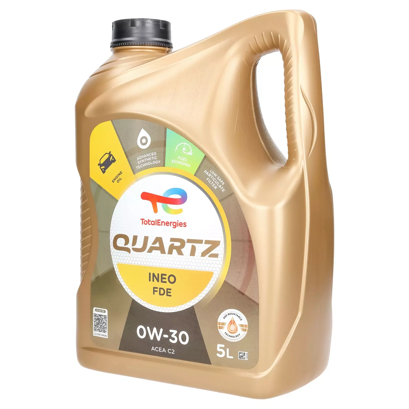 Моторное масло Total Quartz Ineo FDE 0W-30, 5 л