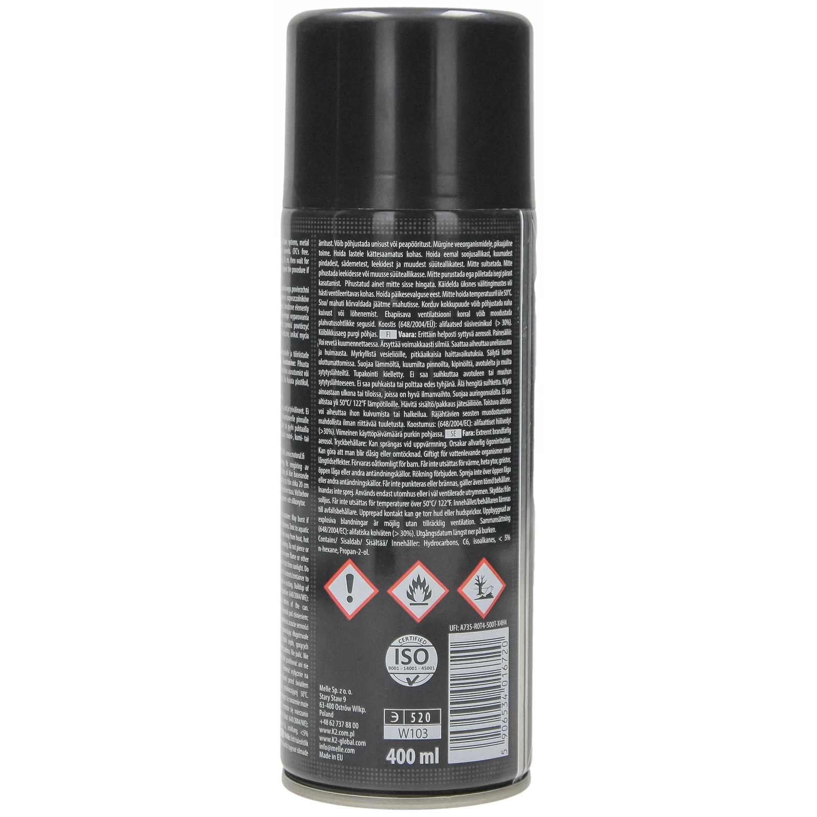 Очиститель тормозов K2 Brake CLEANER, 400 мл