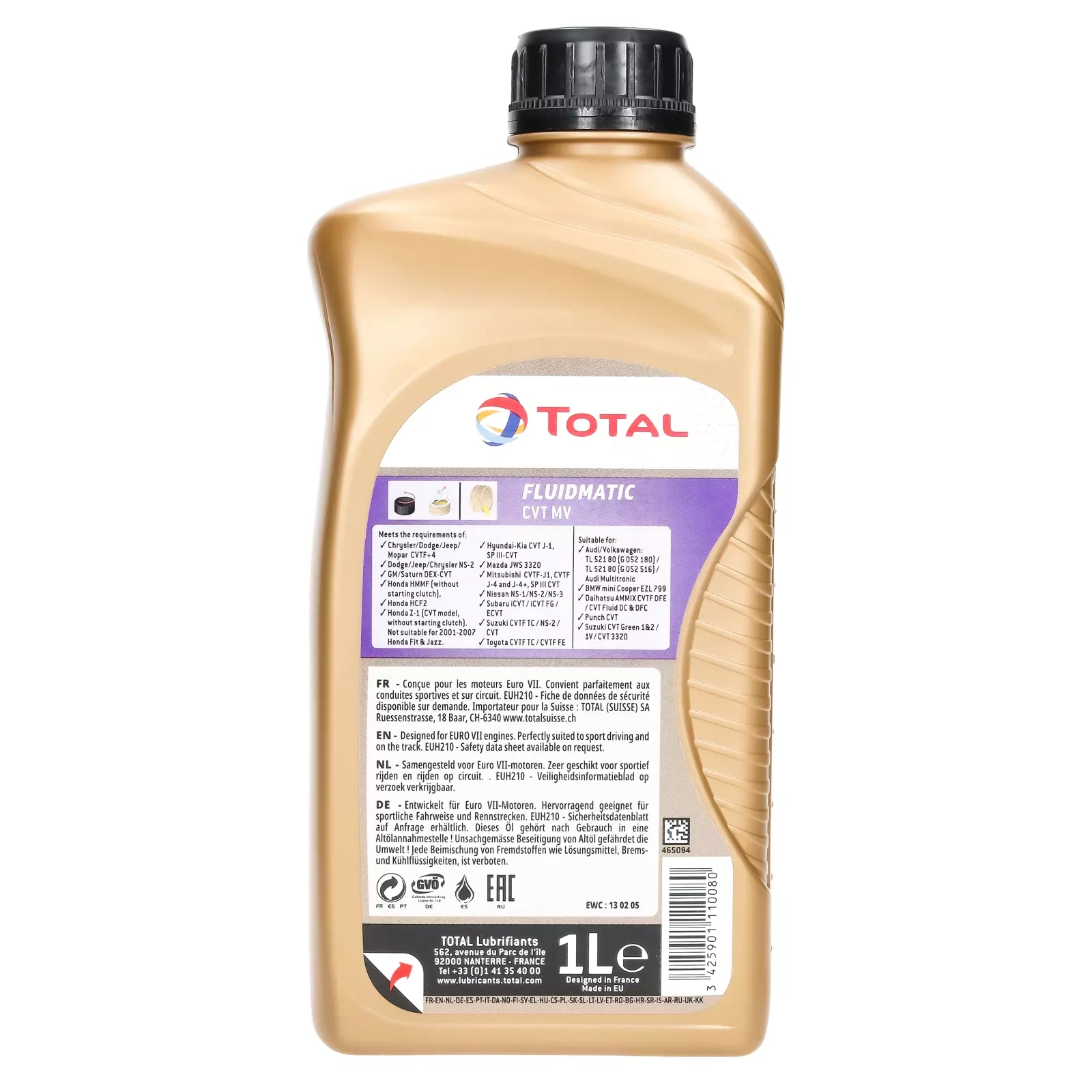 Трансмиссионное масло Total Fluidmatic CVT MV 1 л