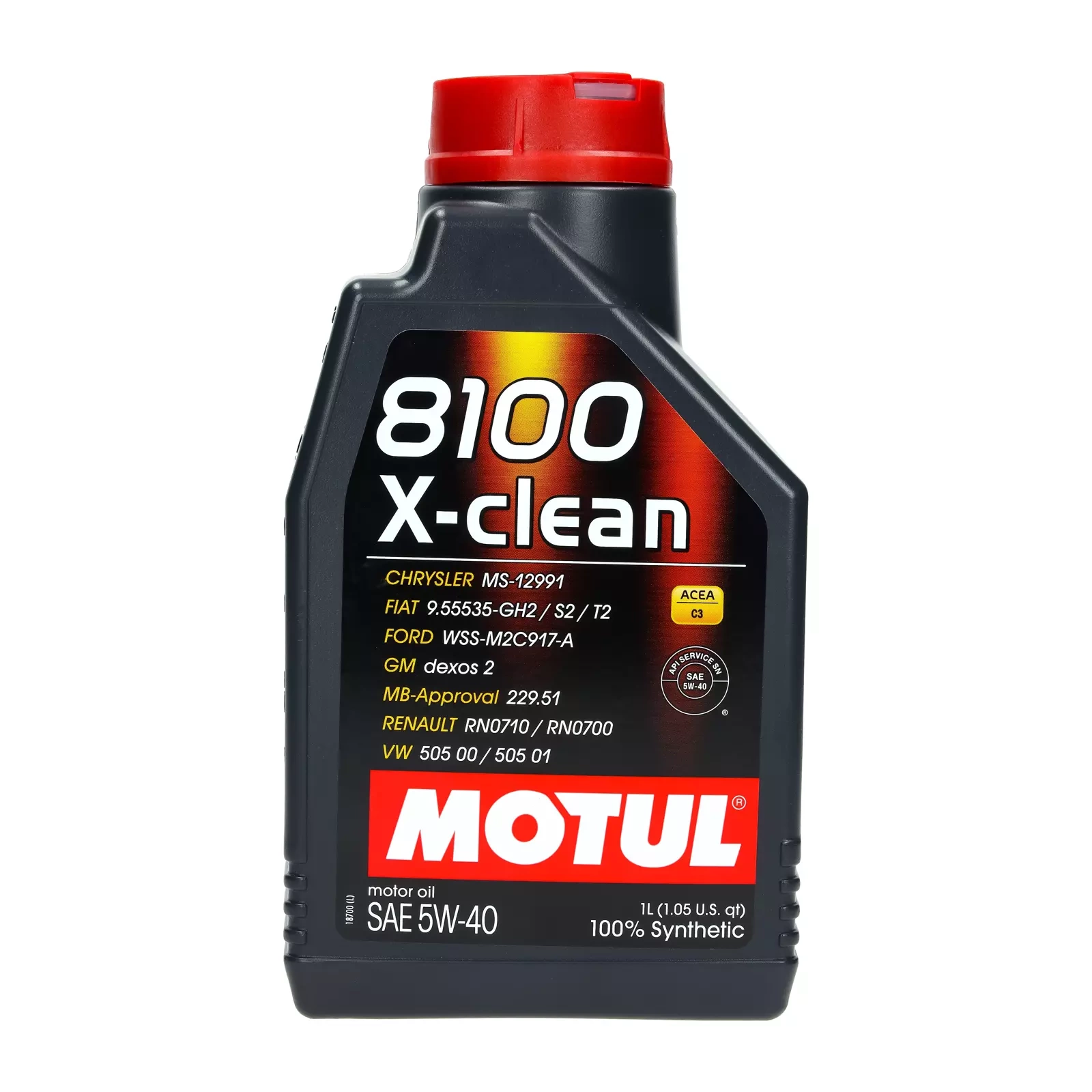 Моторное масло Motul 8100 X-Clean C3 5W-40, 1 л