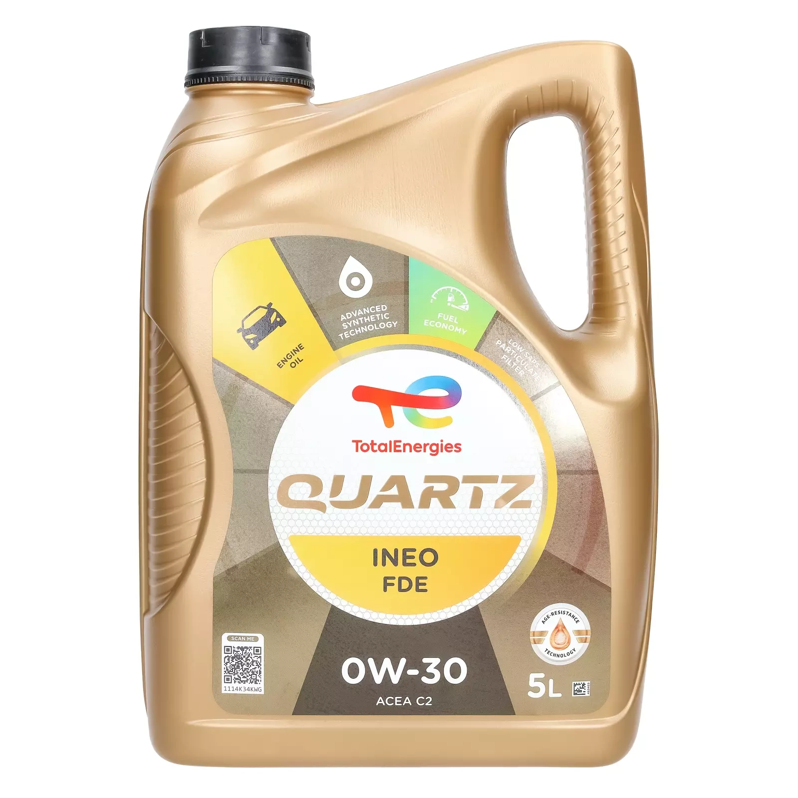 Моторное масло Total Quartz Ineo FDE 0W-30, 5 л