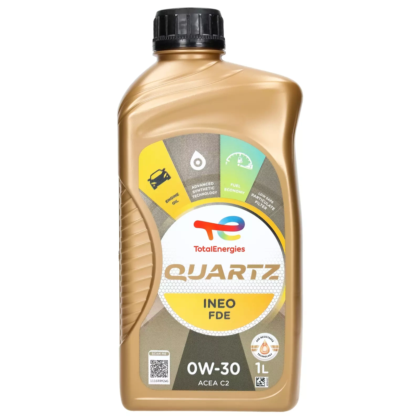 Моторное масло Total Quartz Ineo FDE 0W-30, 1 л