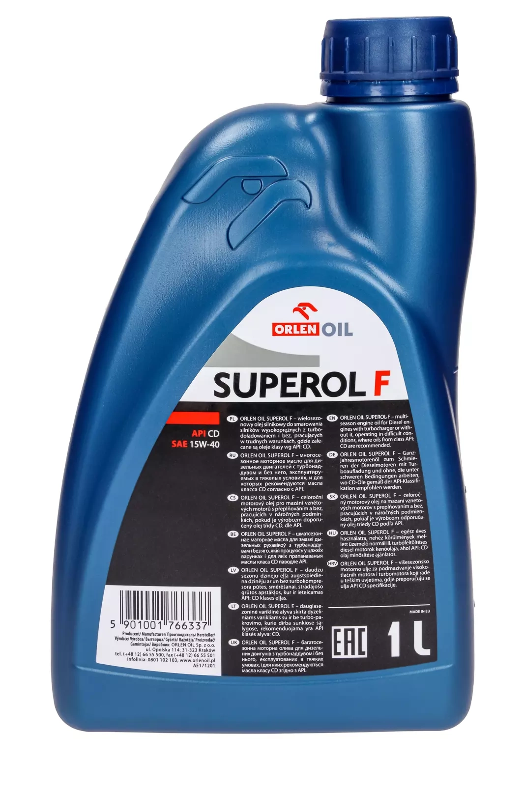 Моторное масло Orlen Superol F CD 15W-40, 1 л