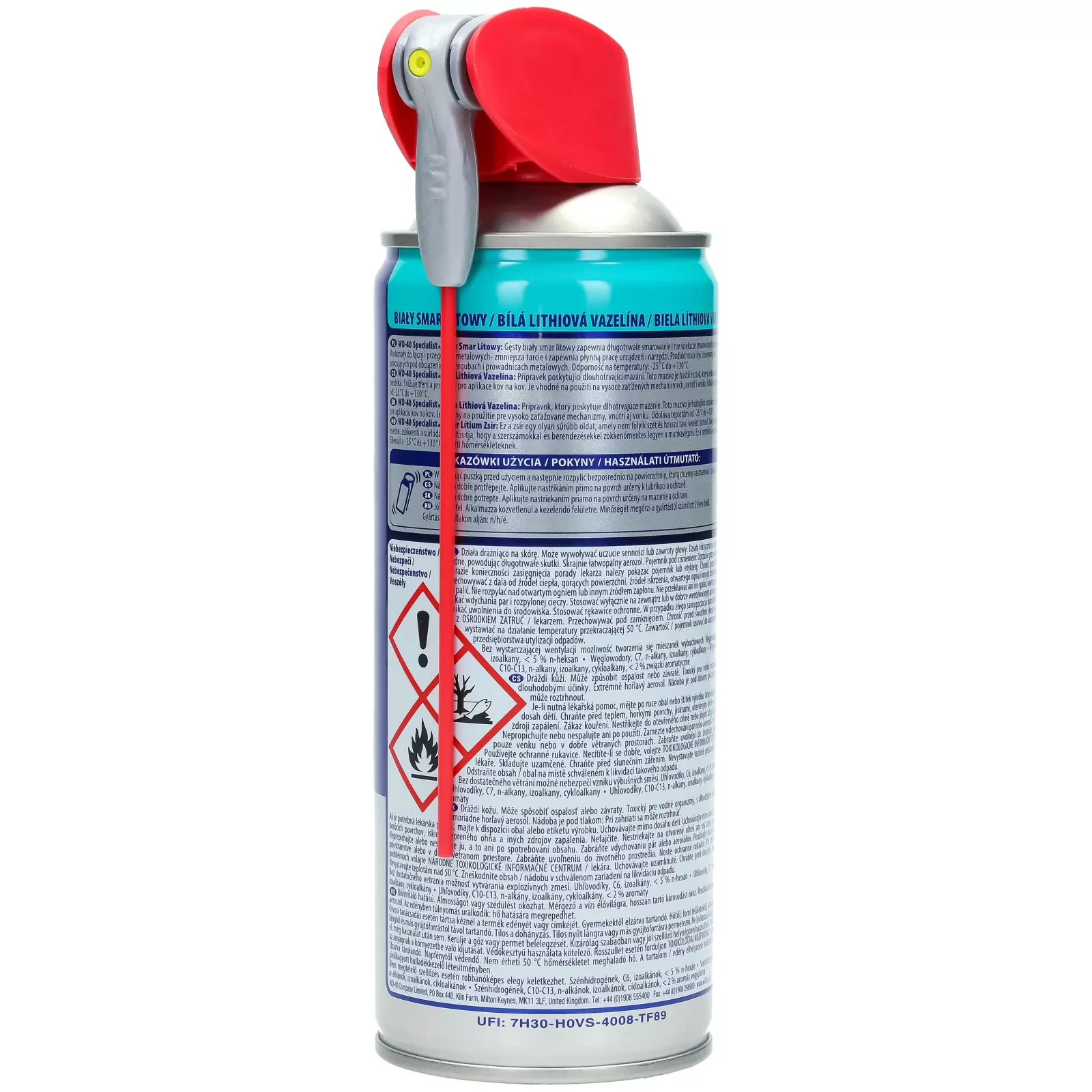 Специальная белая литиевая смазка WD - 40, 400 мл