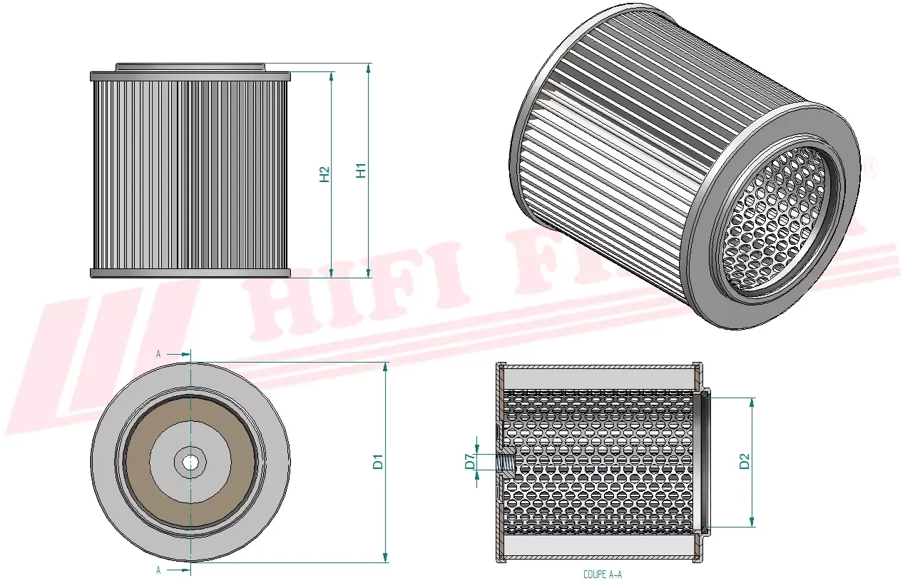 Гидравлический масляный фильтр HIFI FILTER SH 60160