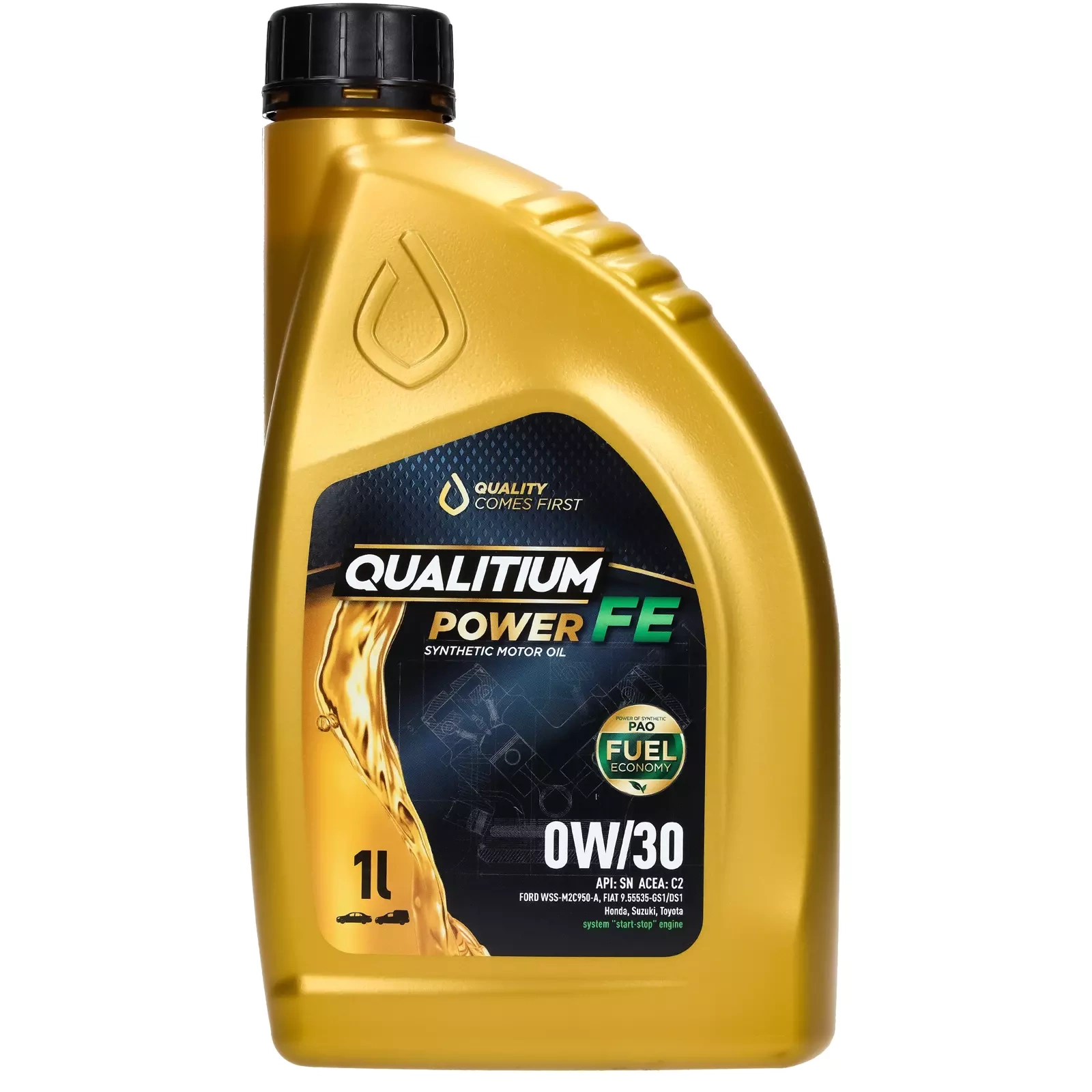 Моторное масло Qualitium Power FE 0W - 30, 1 л