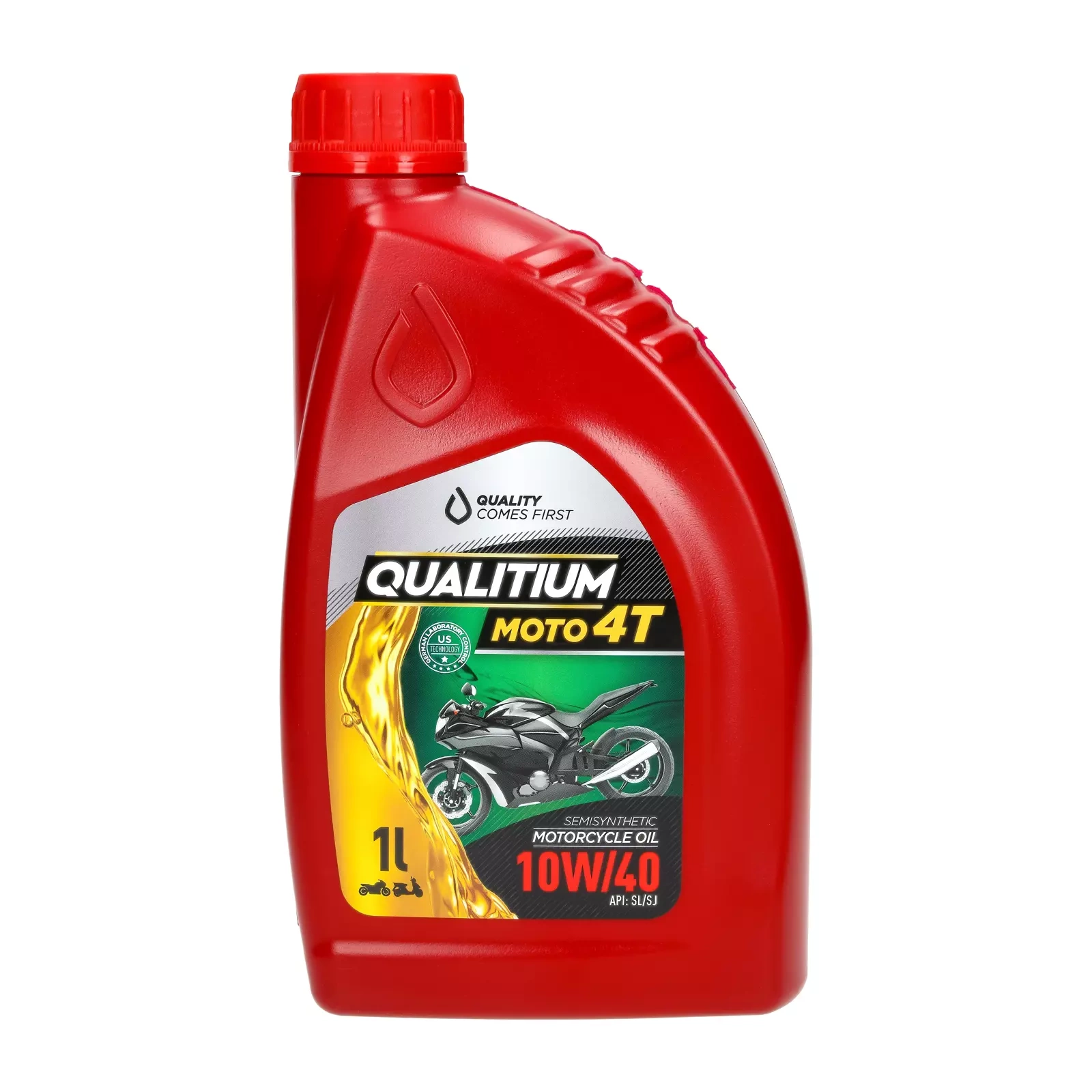Моторное масло Qualitium Moto 4T 10W-40, 1 л