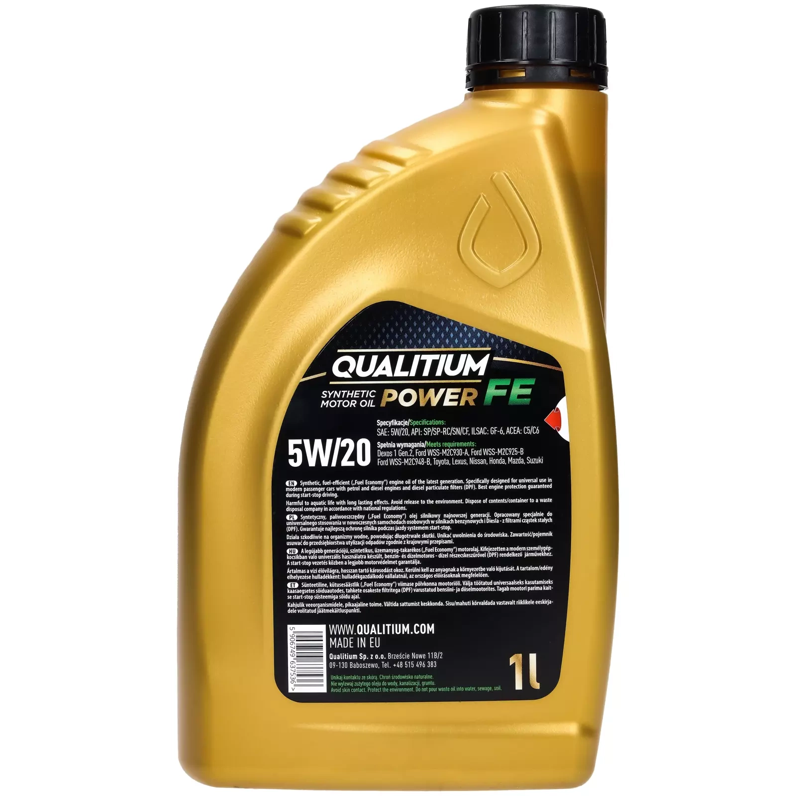 Моторное масло Qualitium Power FE 5W-20, 1 л