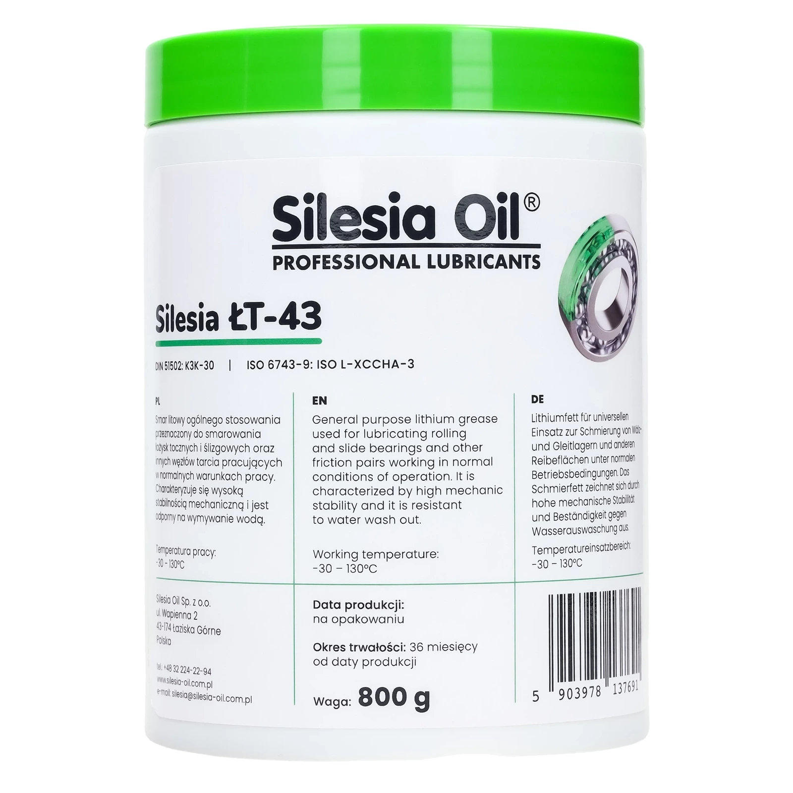 Смазка Silesia Oil lt-43, 800 г