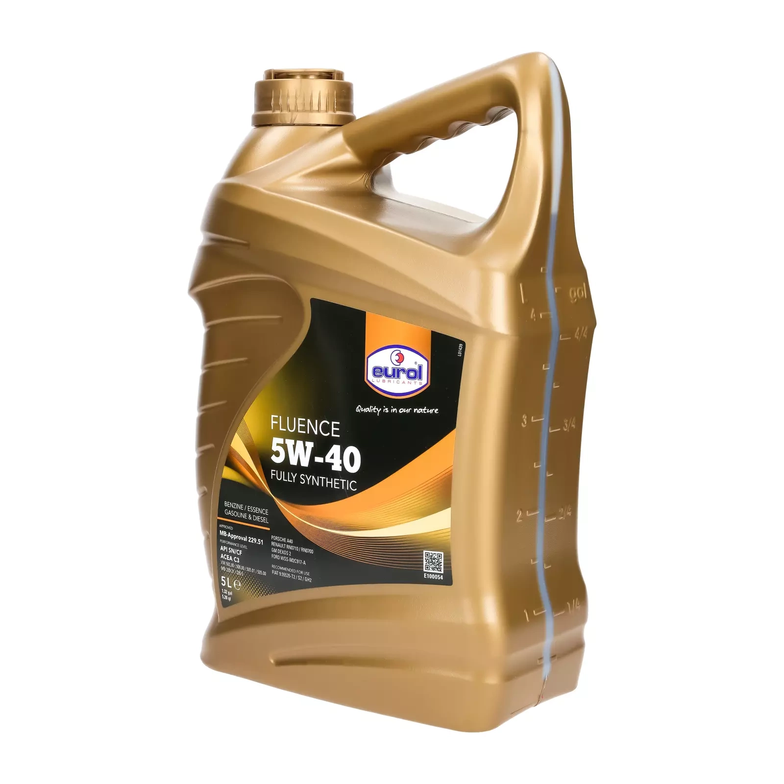 Моторное масло Eurol Fluence 5W-40, 5 л