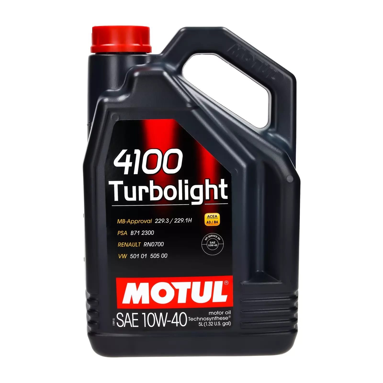 Моторное масло Motul 4100 Turbolight 10W-40, 5 л