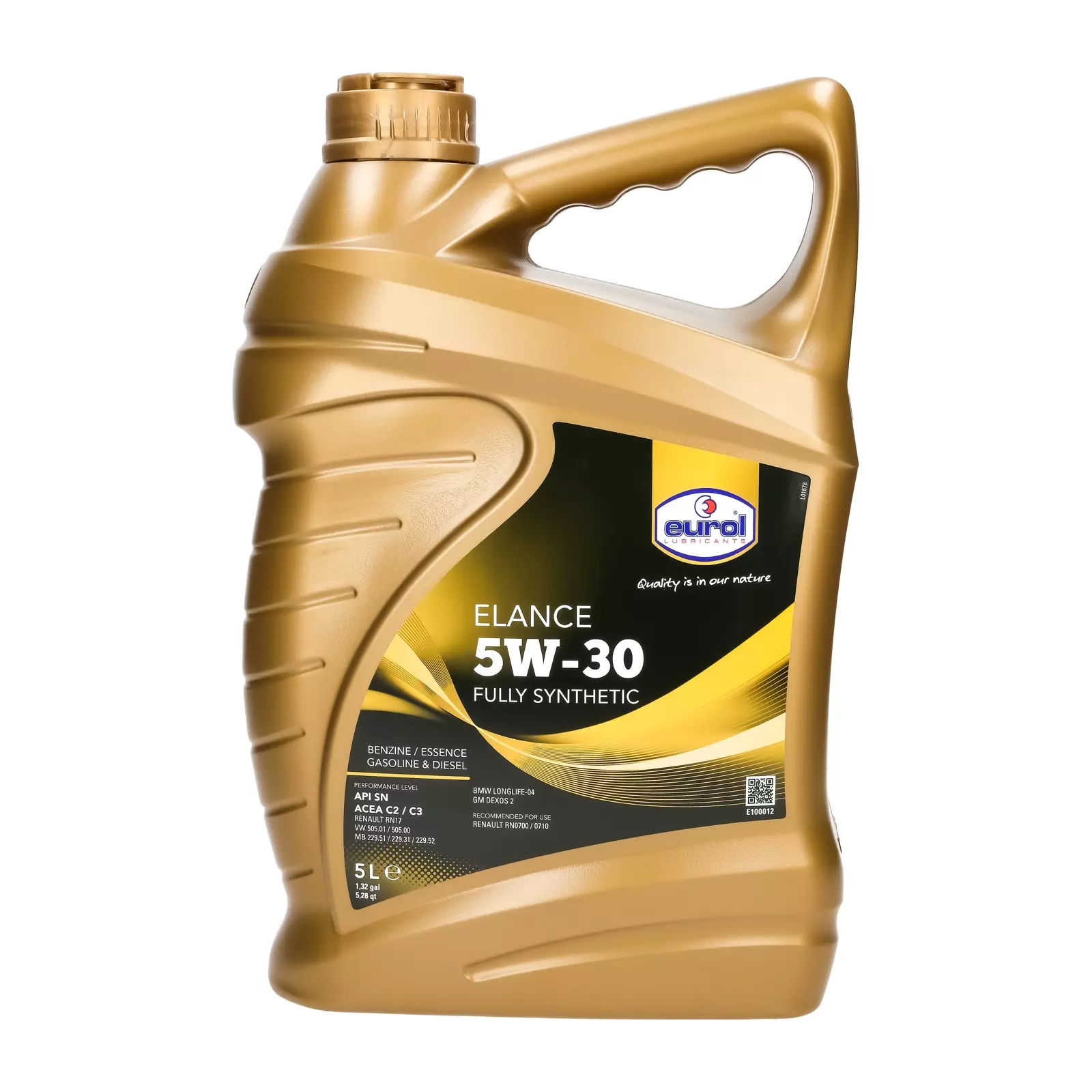 Моторное масло Eurol Elance 5W-30, 5 л