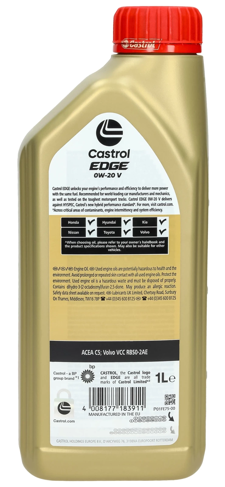 Моторное масло Castrol Edge Professional V 0W-20, 1 л