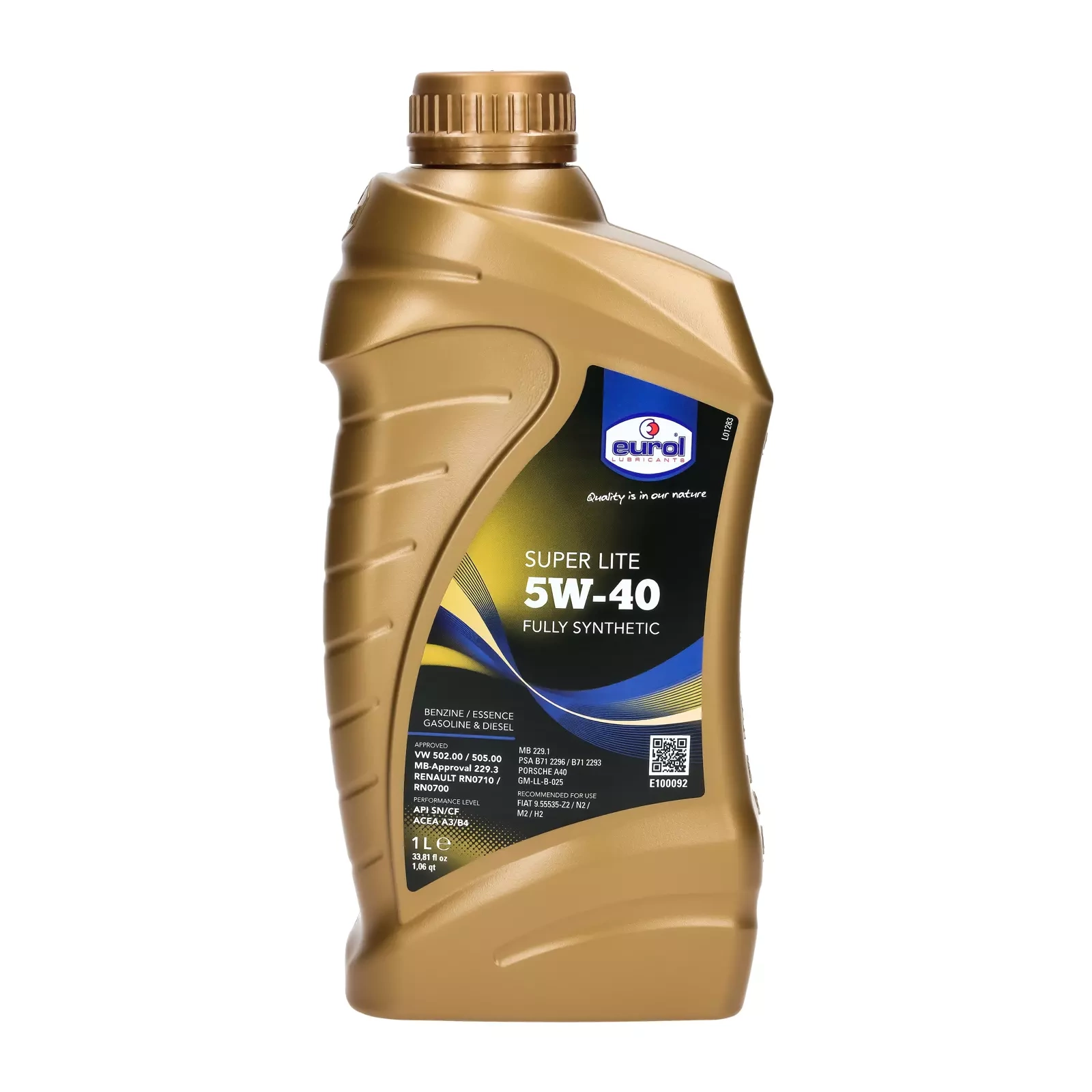 Моторное масло Eurol Super Lite 5W-40, 1 л