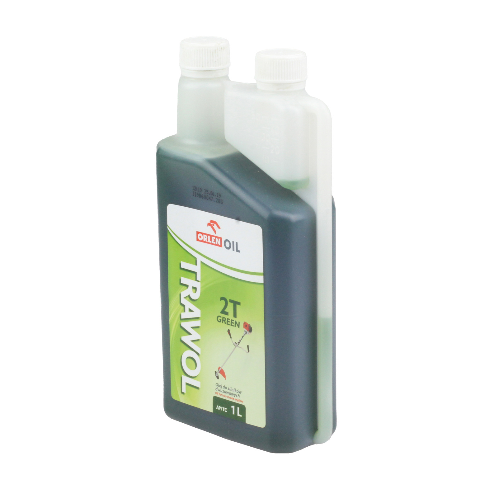 Масло для газонокосилок TRAWOL 2T зеленое, 1 л