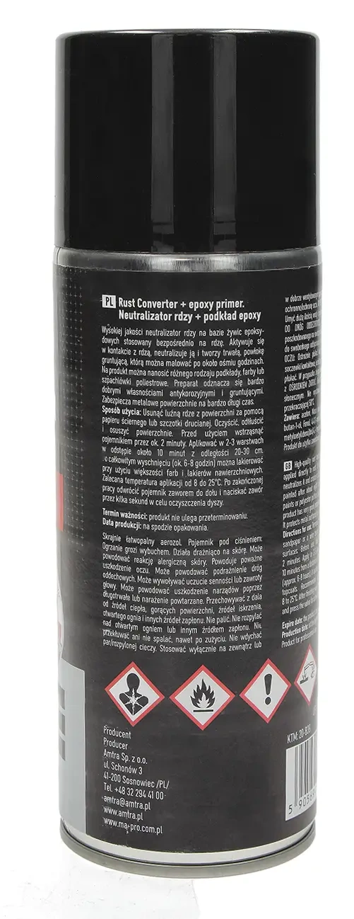 Нейтрализатор ржавчины + грунтовка Pro Epoxy Spray, 400 мл