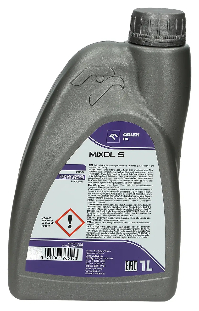 Масло для бензина Orlen Mixol S, 1 л