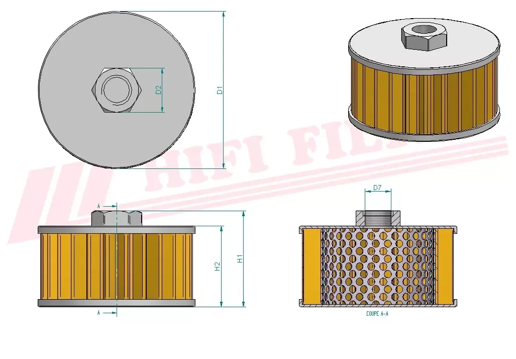 Гидравлический масляный фильтр HIFI FILTER SH 776626