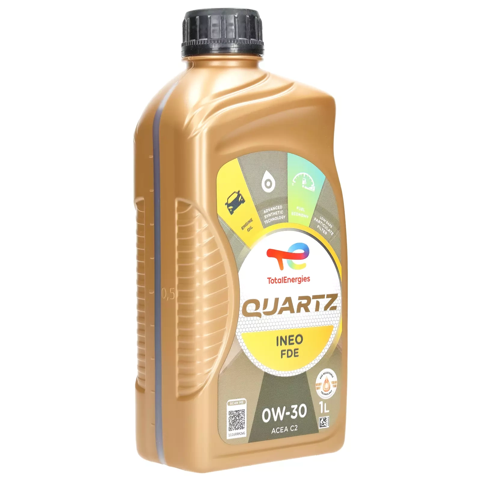 Моторное масло Total Quartz Ineo FDE 0W-30, 1 л
