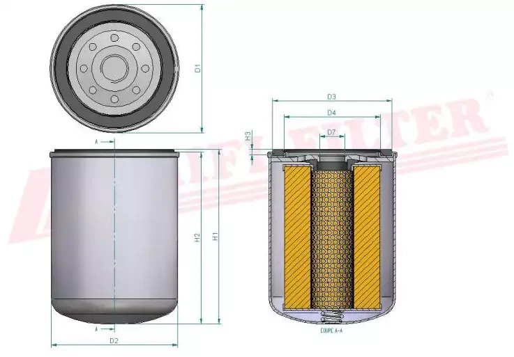 Фильтр моторного масла HIFI FILTER SO 059
