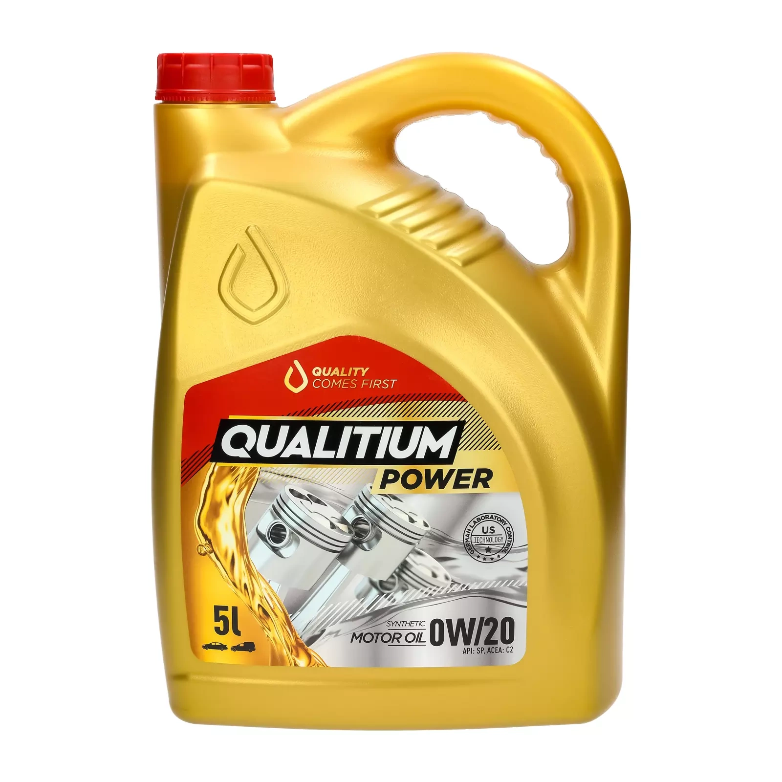 Моторное масло Qualitium Power 0W-20, 5 л