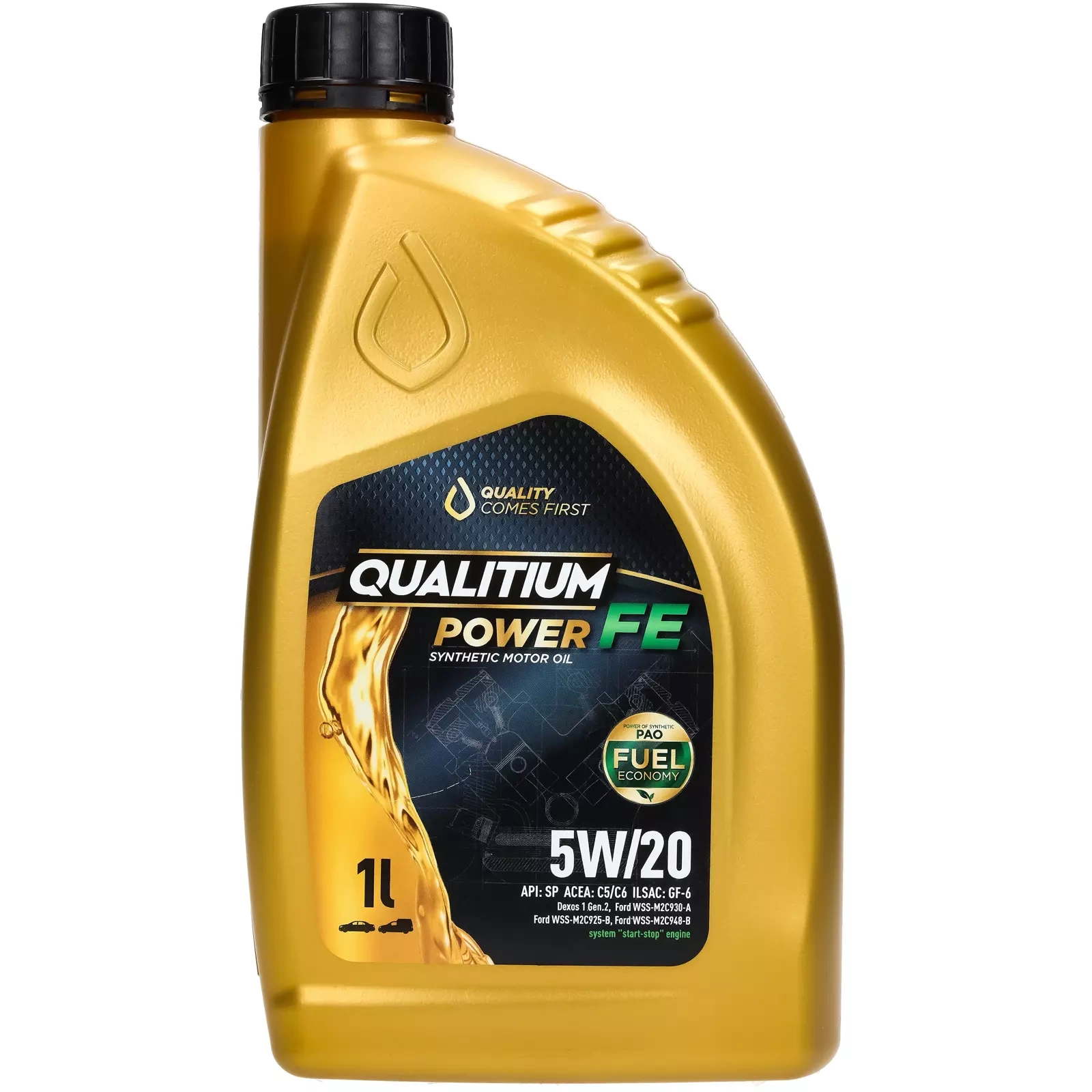 Моторное масло Qualitium Power FE 5W-20, 1 л