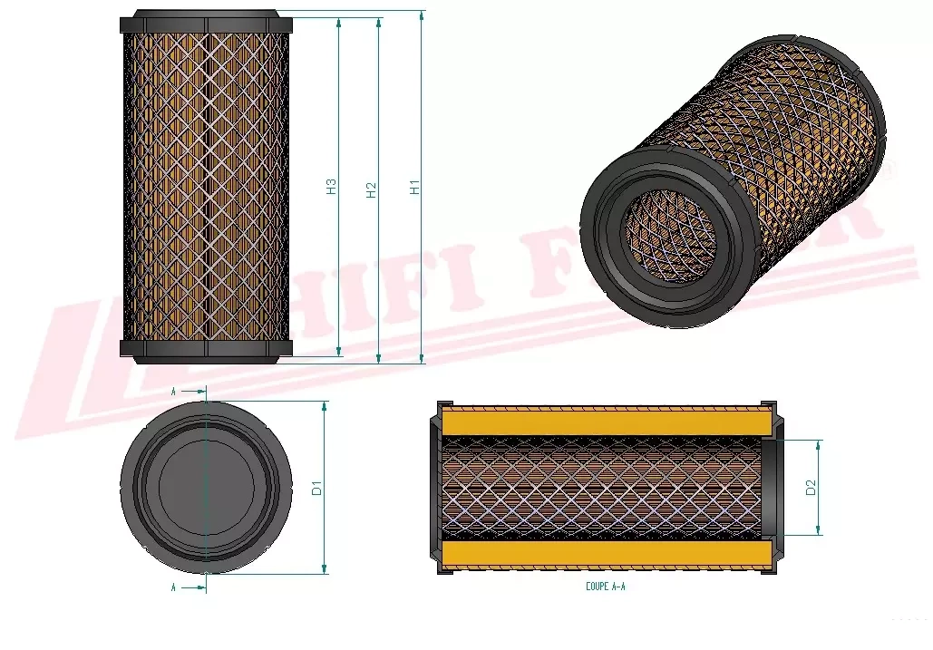 Воздушный фильтр HIFI FILTER SA 16185