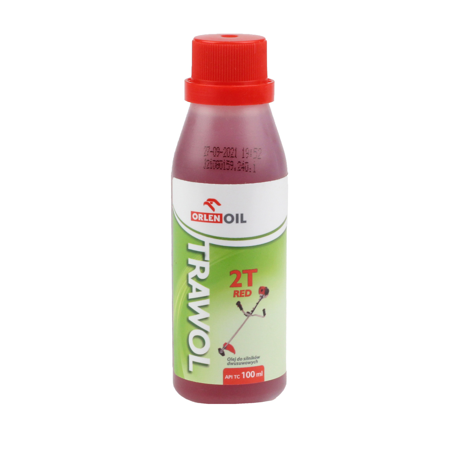 Масло для газонокосилок TRAWOL 2T красное, 0,1 л