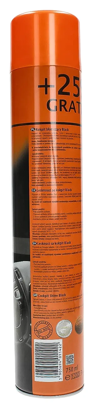 Средство для чистки салона my auto black, 750 мл
