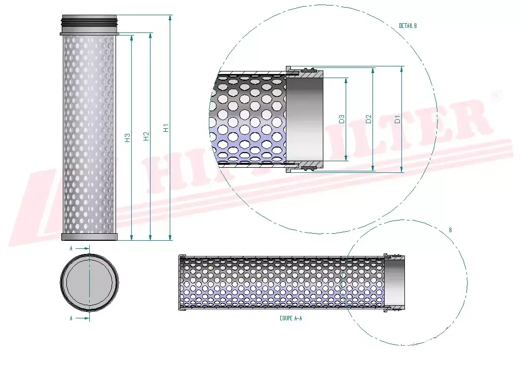 Воздушный фильтр HIFI FILTER SA 18191