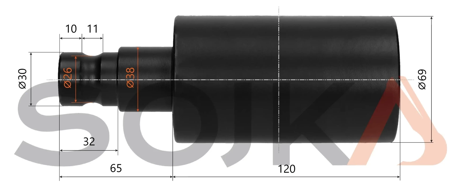Опорный ролик, верхний CAT 305C CR (265-7675)