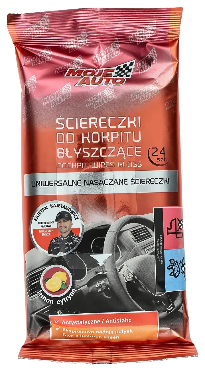 Салфетки для кабины, блеск для авто, 24 шт.