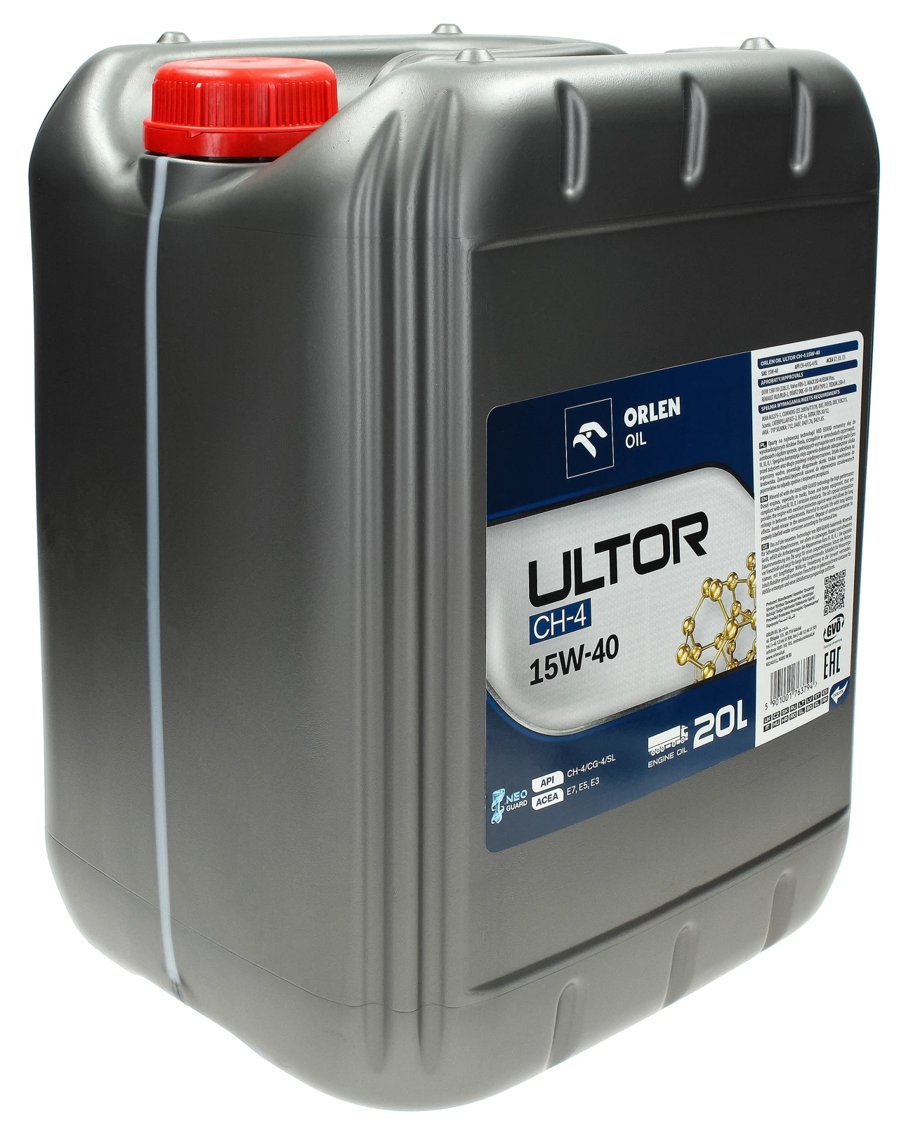 Моторное масло Orlen Platinum ULTOR CH-4 15W-40, 20 л