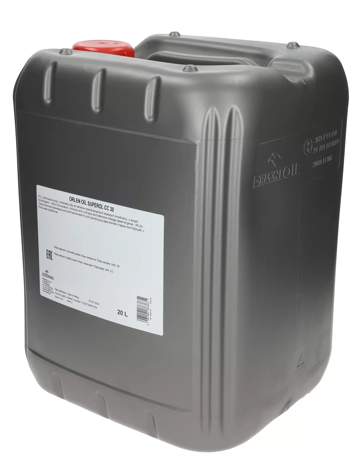 Моторное масло Orlen SUPEROL CC 30, 20 л