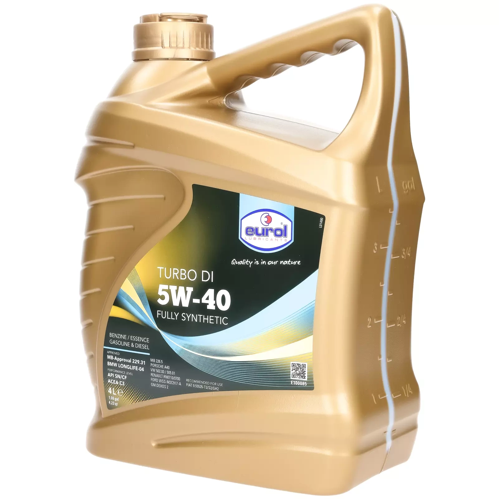 Моторное масло Eurol Turbo DI 5W-40, 4 л