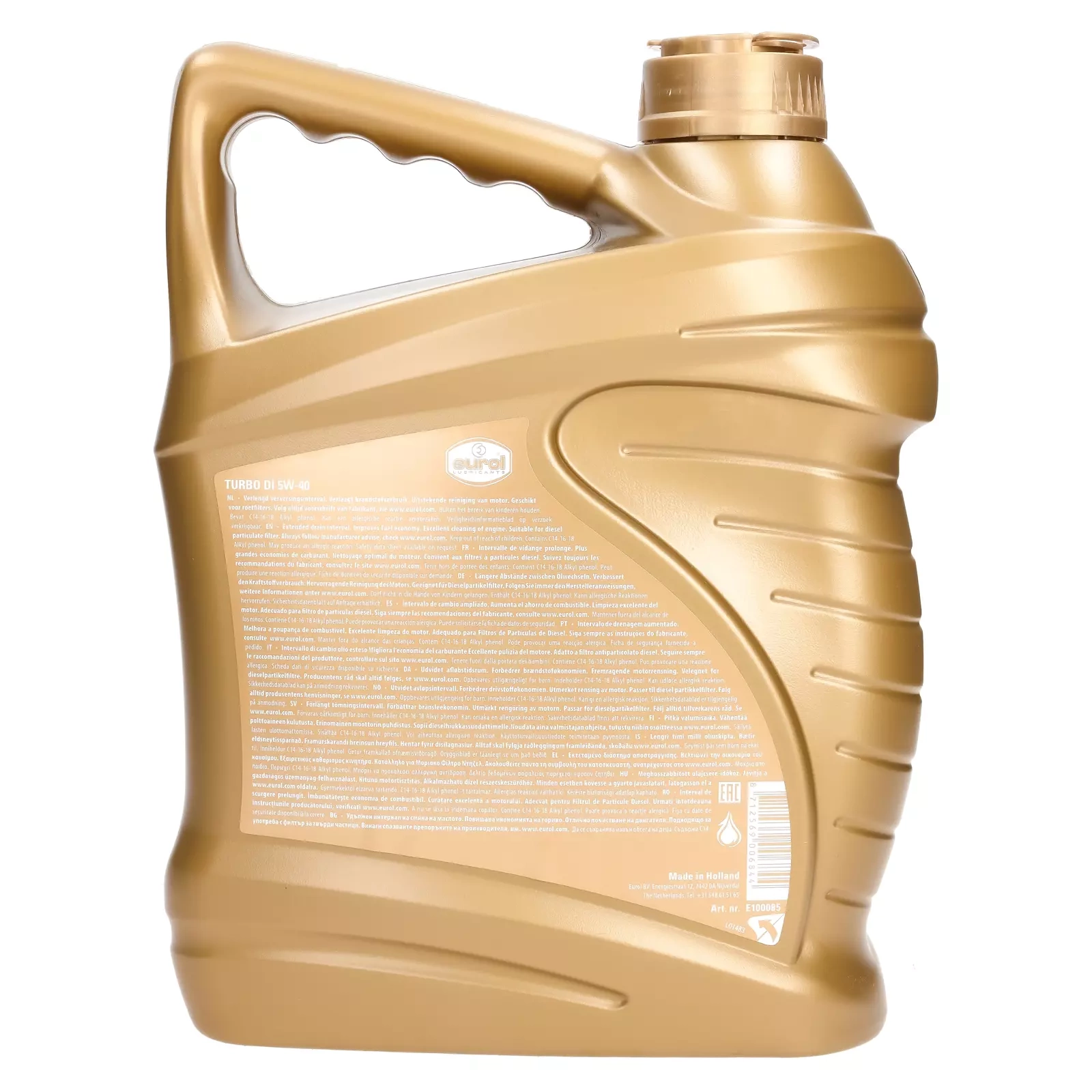 Моторное масло Eurol Turbo DI 5W-40, 4 л